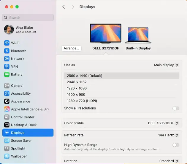 Change Screen Resolution on Mac